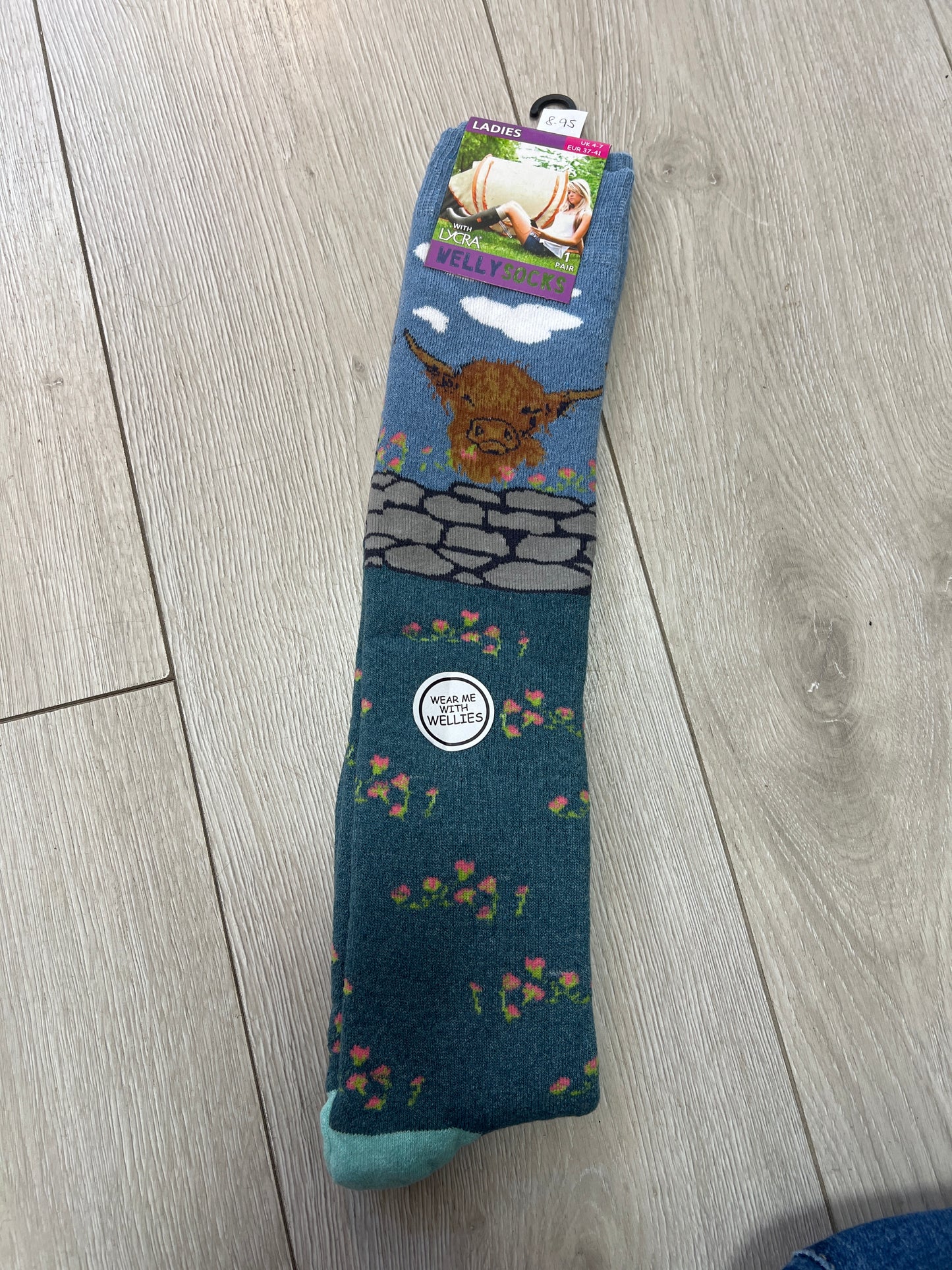 Welly Boots Socks (6 Colours)
