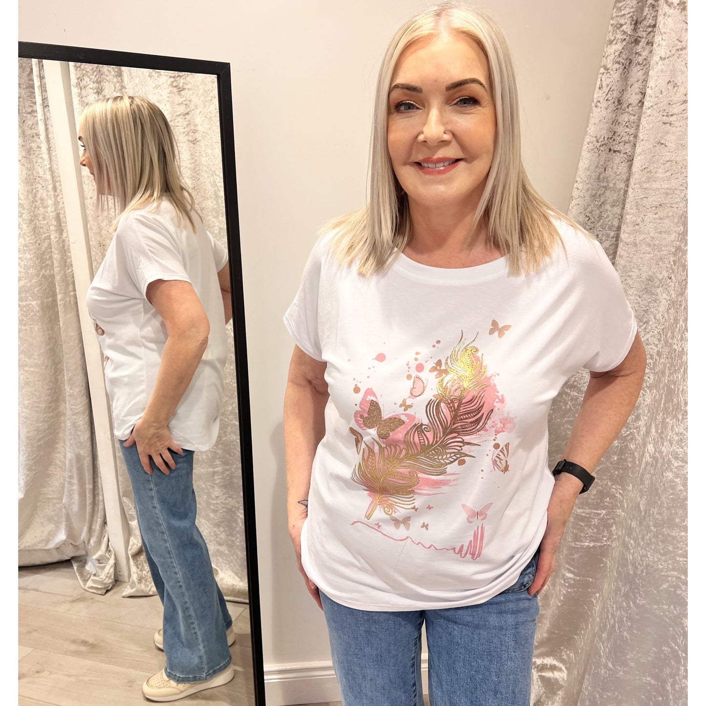 Victoria T-Shirt With Motif (6 Styles)