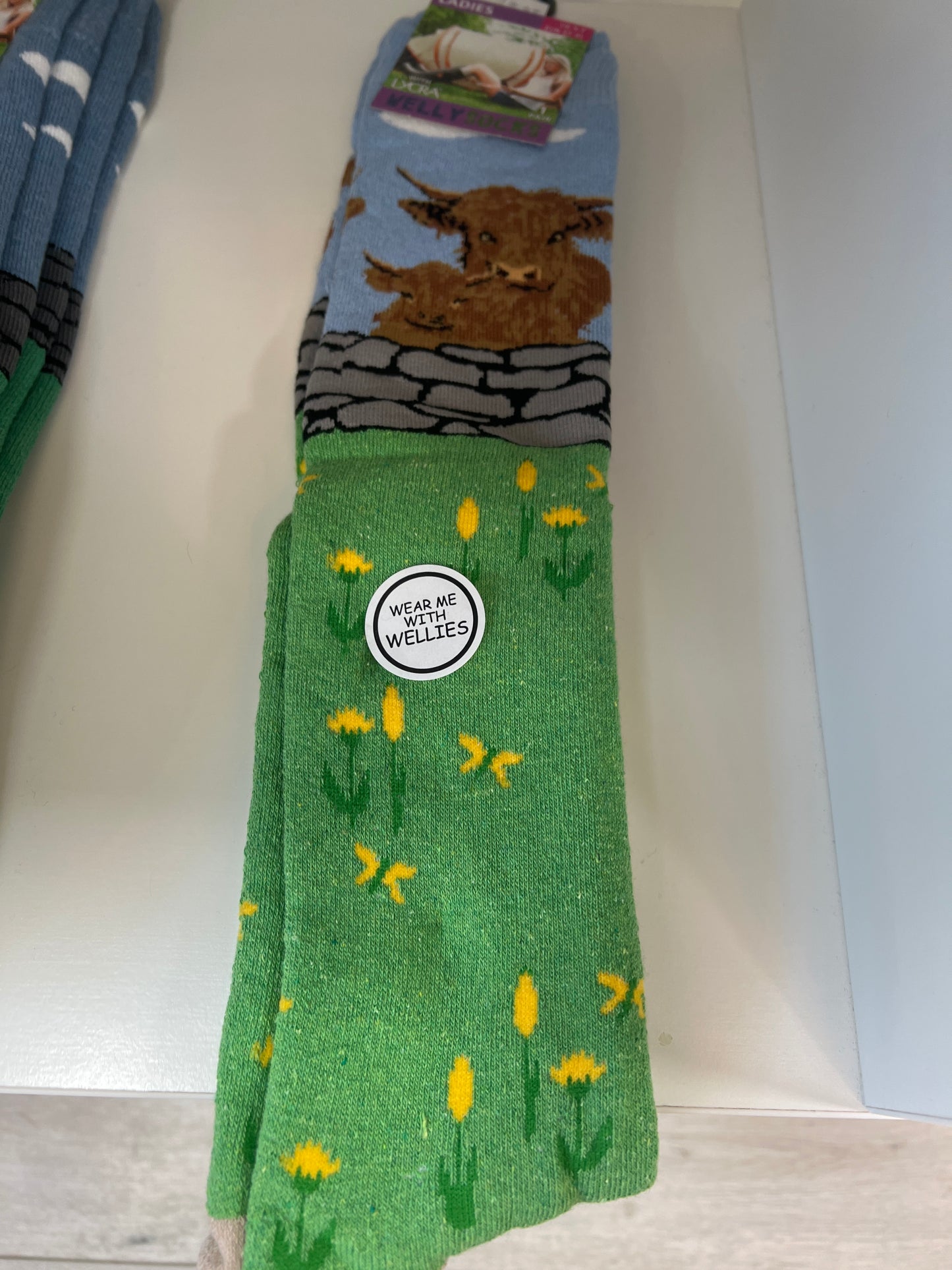 Welly Boots Socks (6 Colours)
