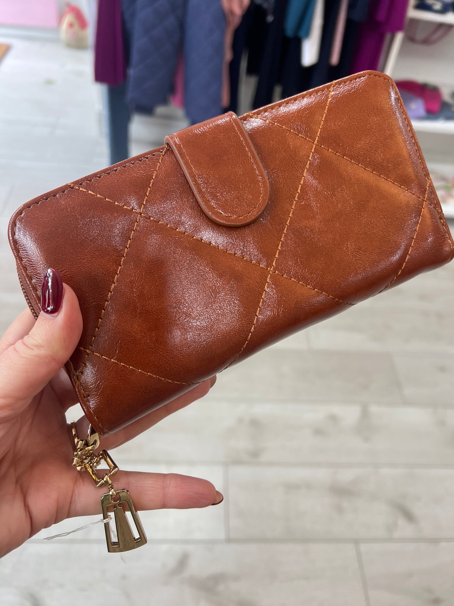 Quilted Patent Wallets (3 Colours)