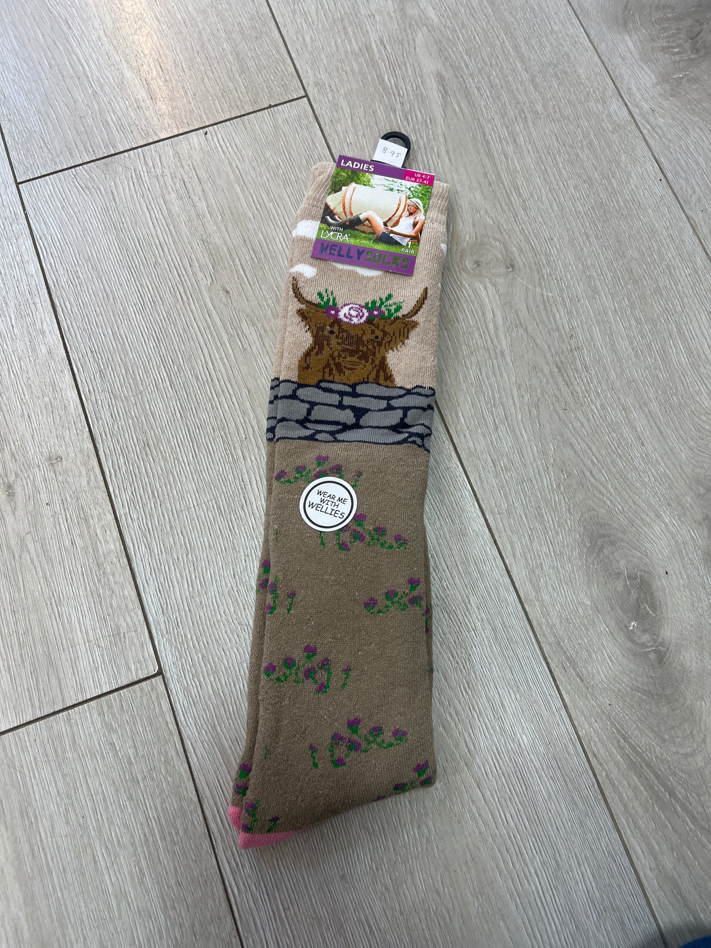 Welly Boots Socks (6 Colours)