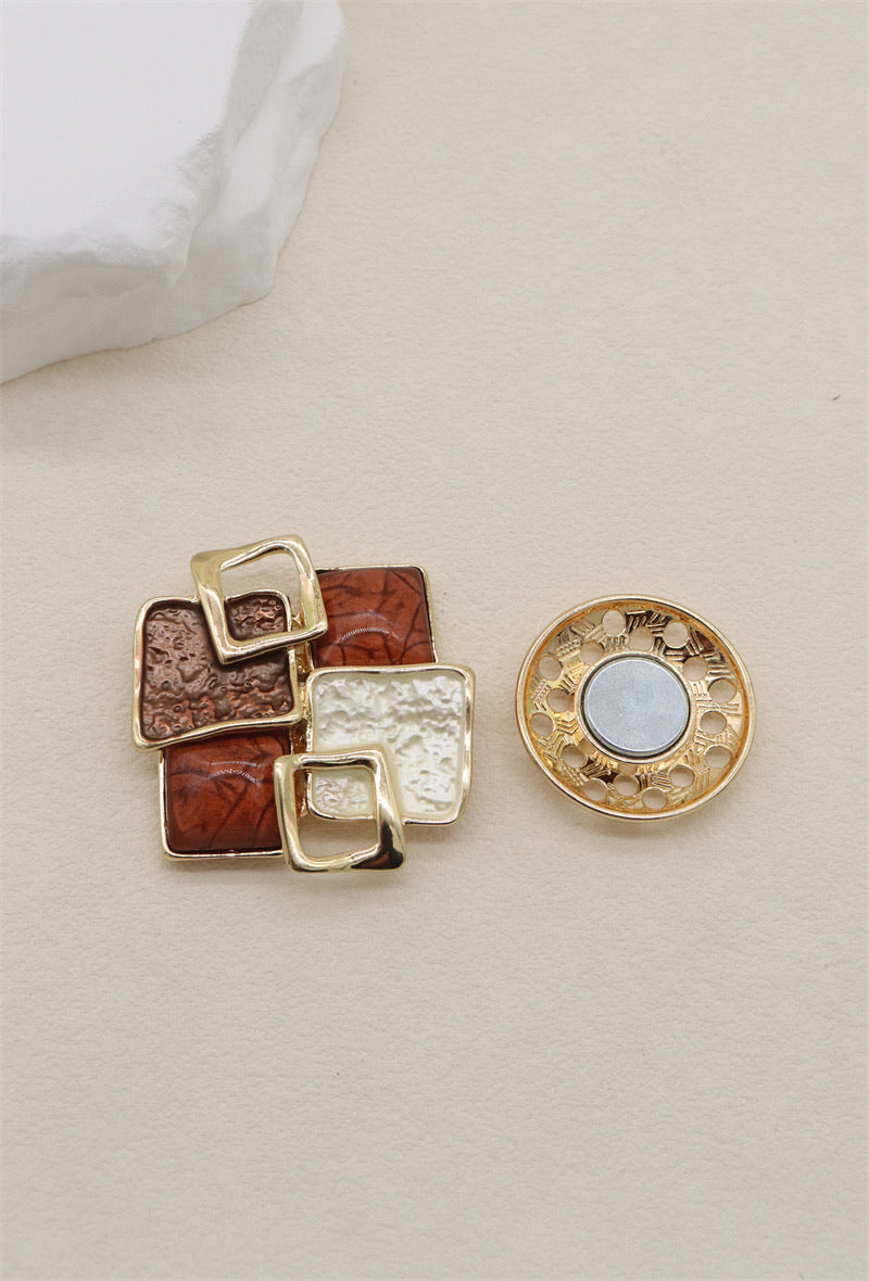 Magnetic Brooches Square (2 Colours)