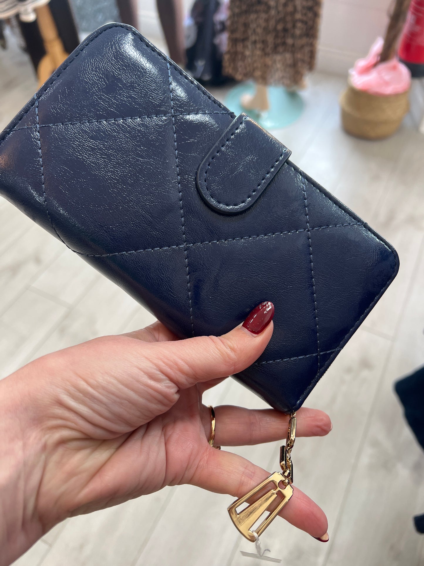 Quilted Patent Wallets (3 Colours)