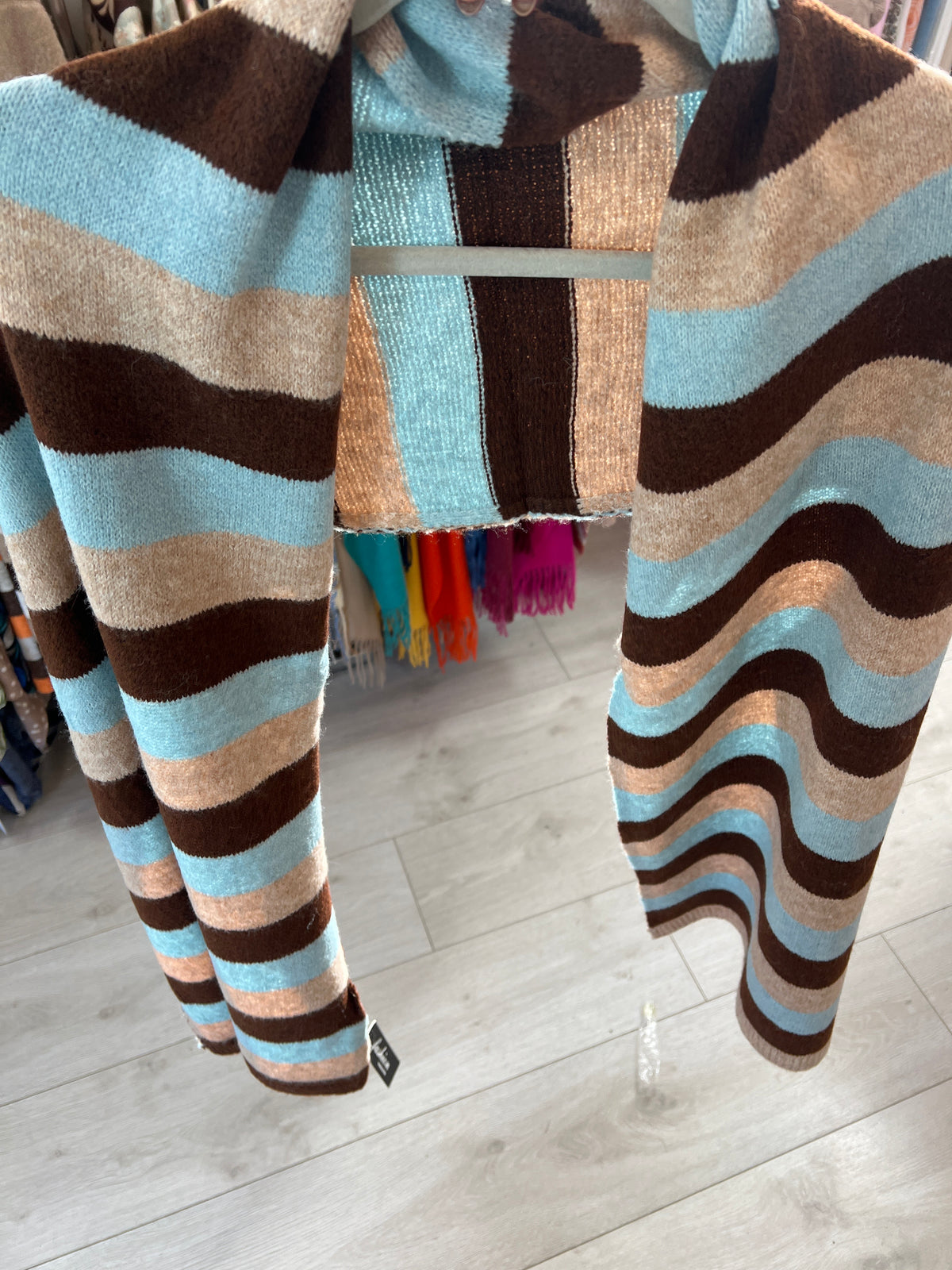Striped Knit Scarf (4 COLOURS)