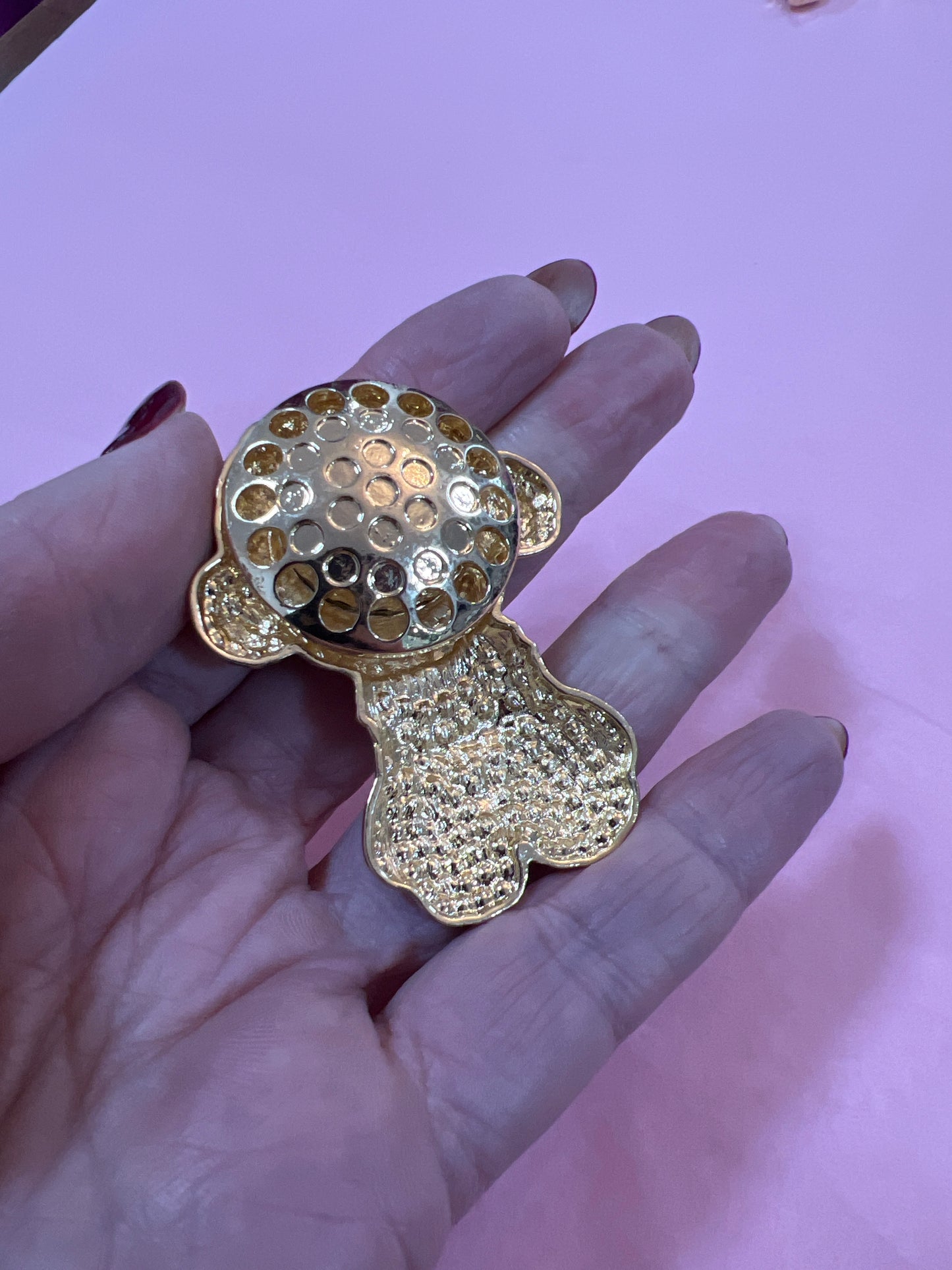 Magnetic Brooch Crystal Dog