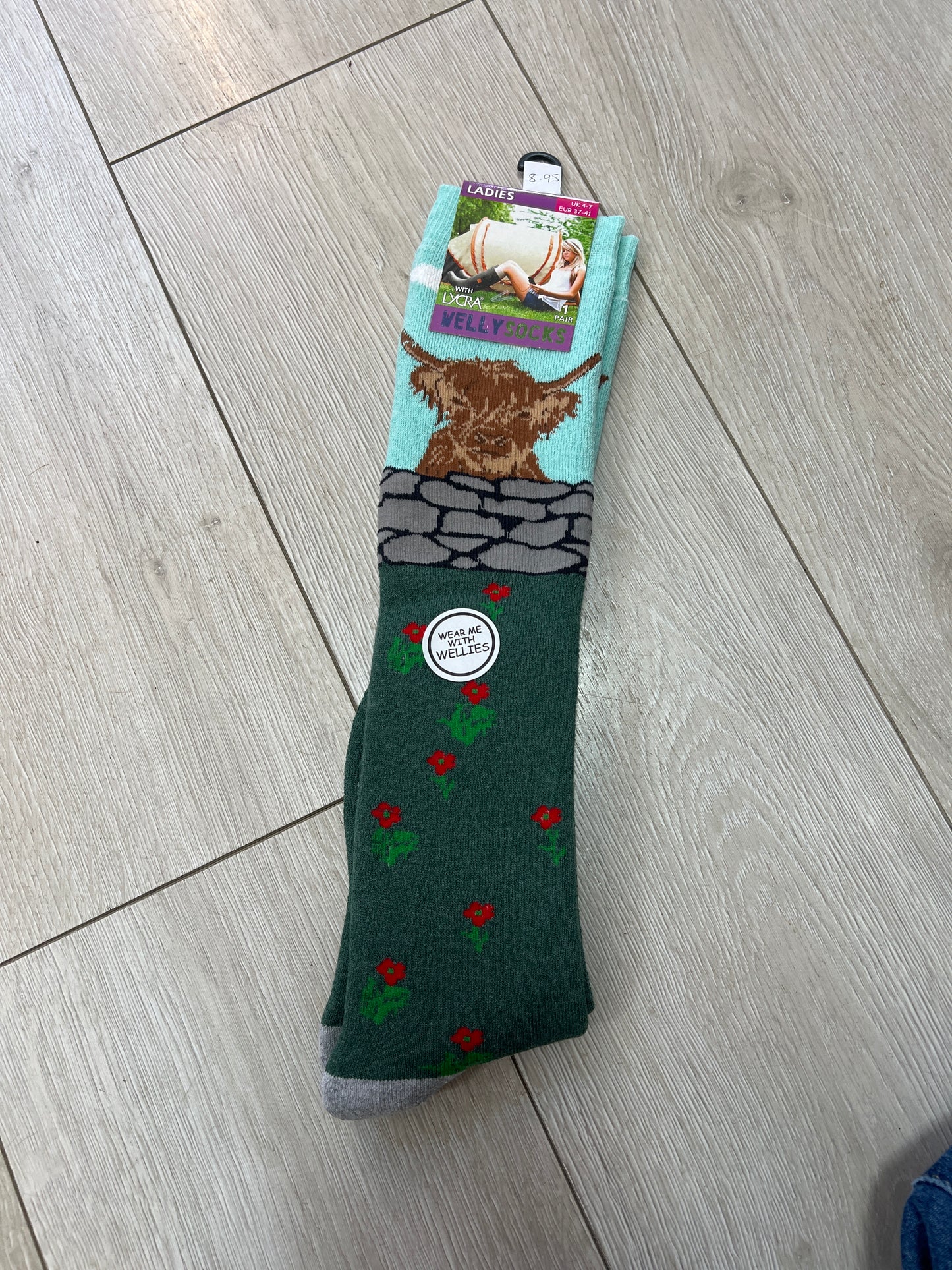 Welly Boots Socks (6 Colours)