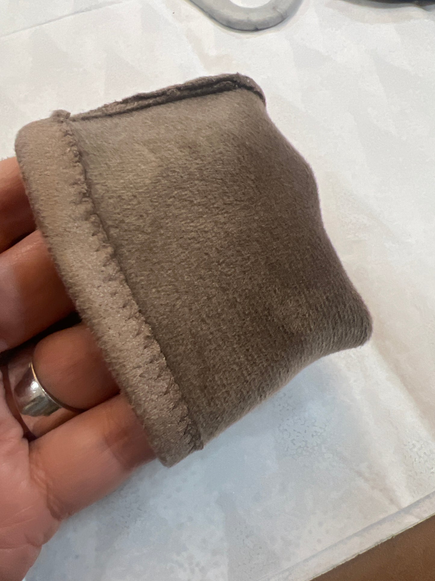 Taupe Suedette Gloves