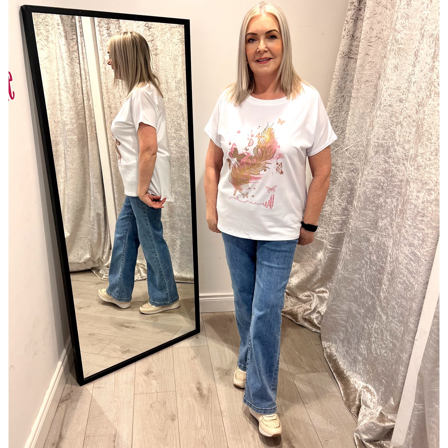 Victoria T-Shirt With Motif (6 Styles)
