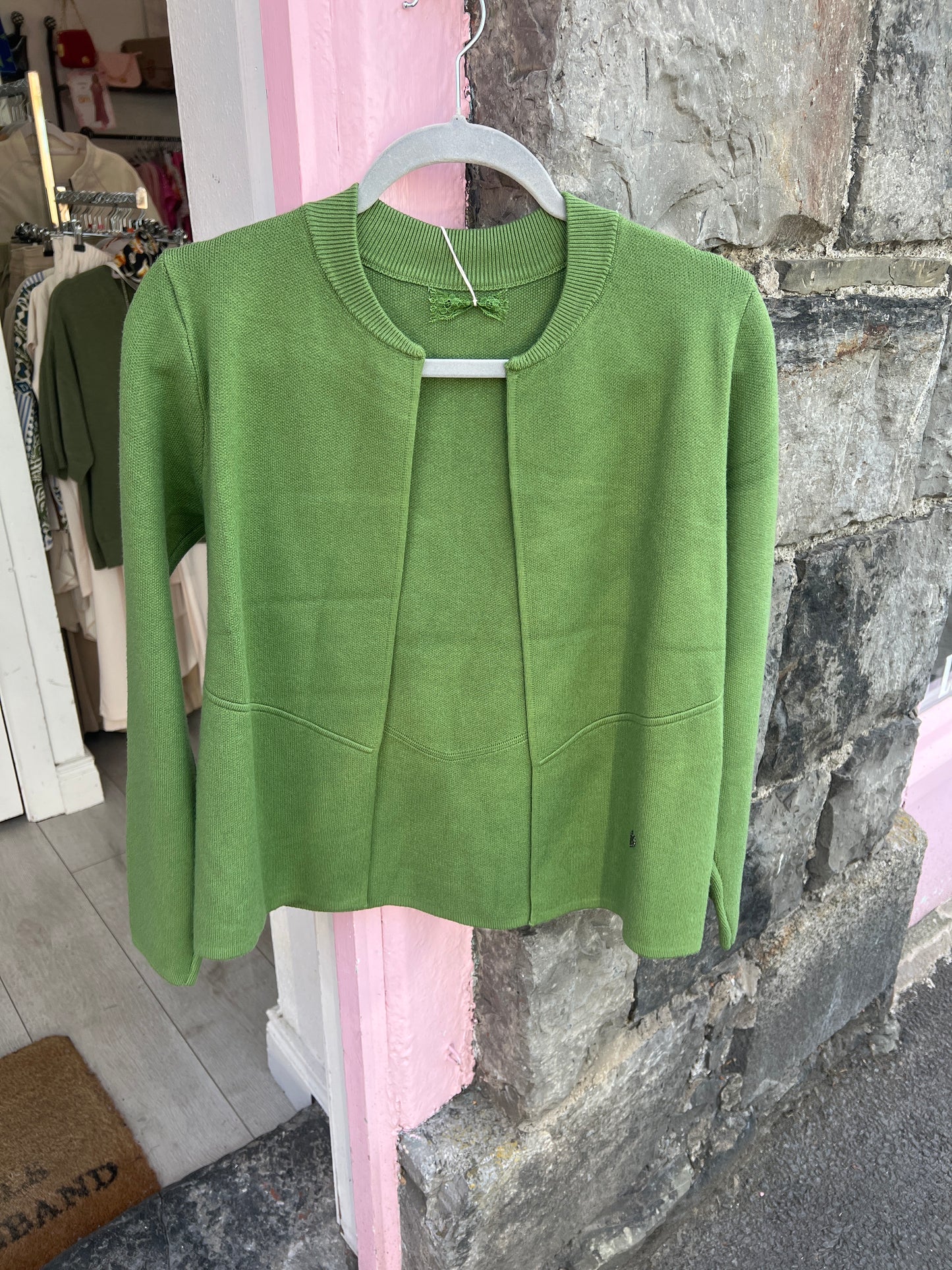 Tabatha Short Green Cardigan
