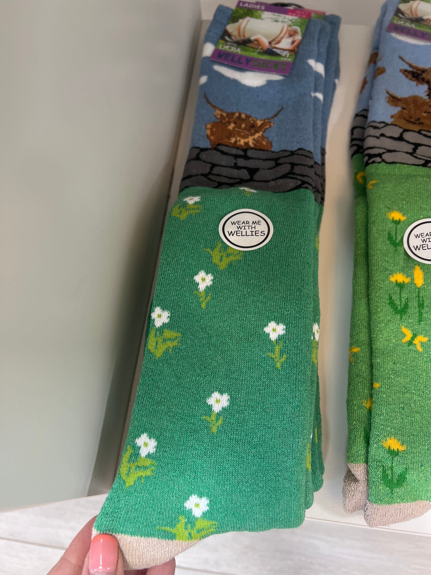 Welly Boots Socks (6 Colours)