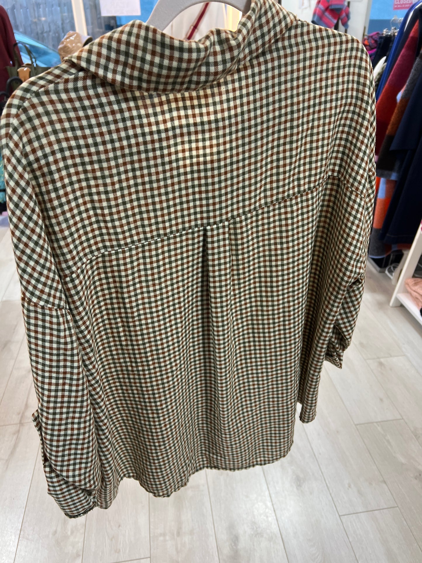 Cara Gingham Relaxed Checked Buttoned Shirt