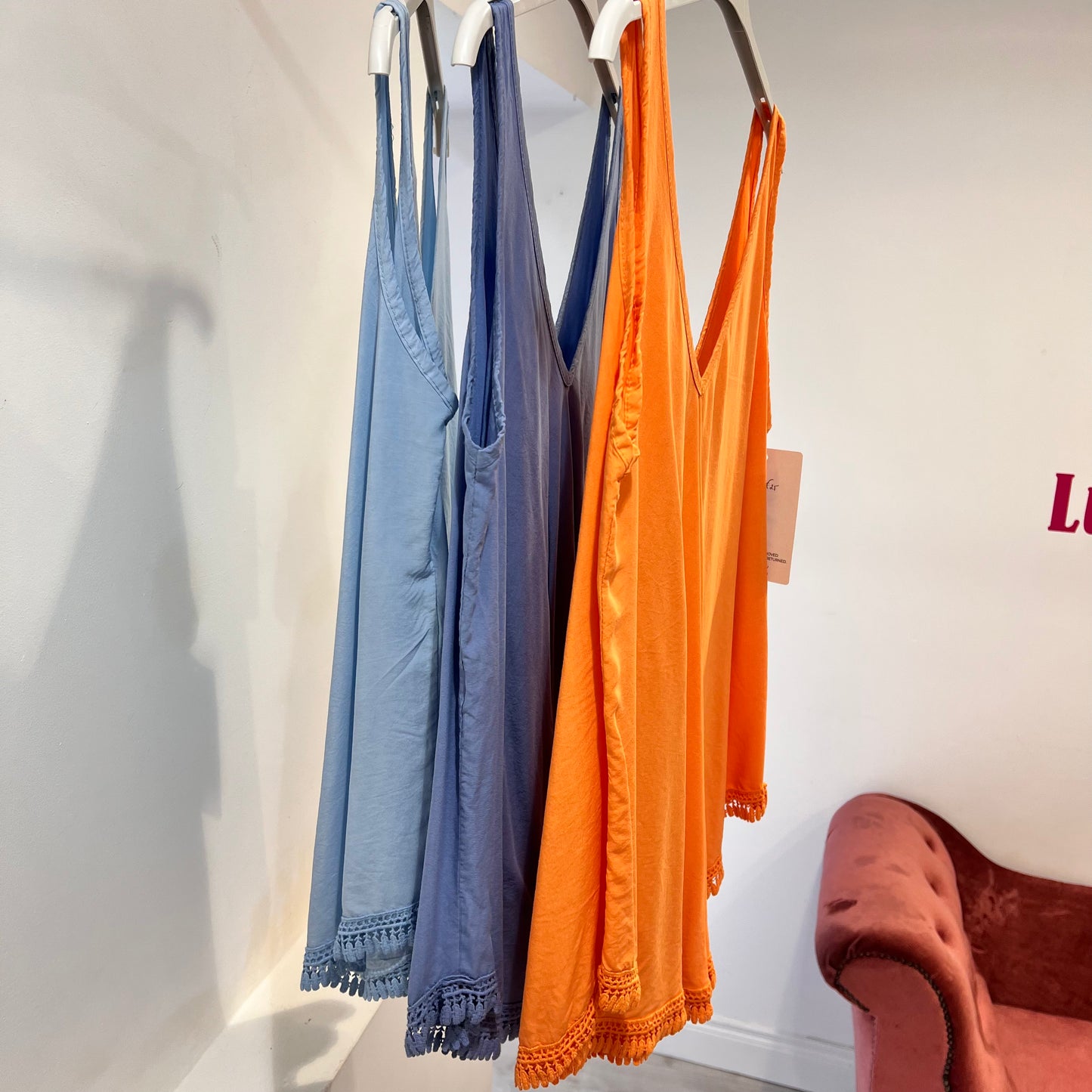 Faith Vest Top Tassle Fringing One Size (5 Colours)