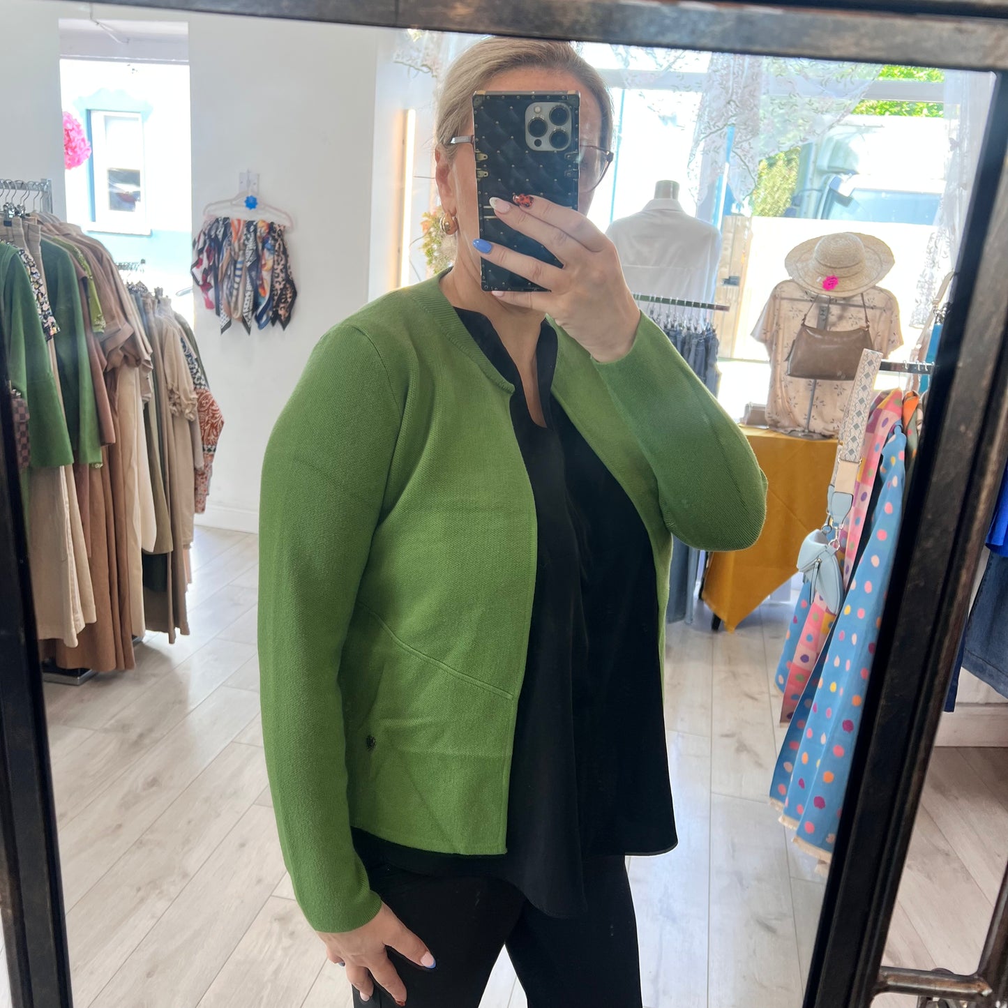 Tabatha Short Green Cardigan