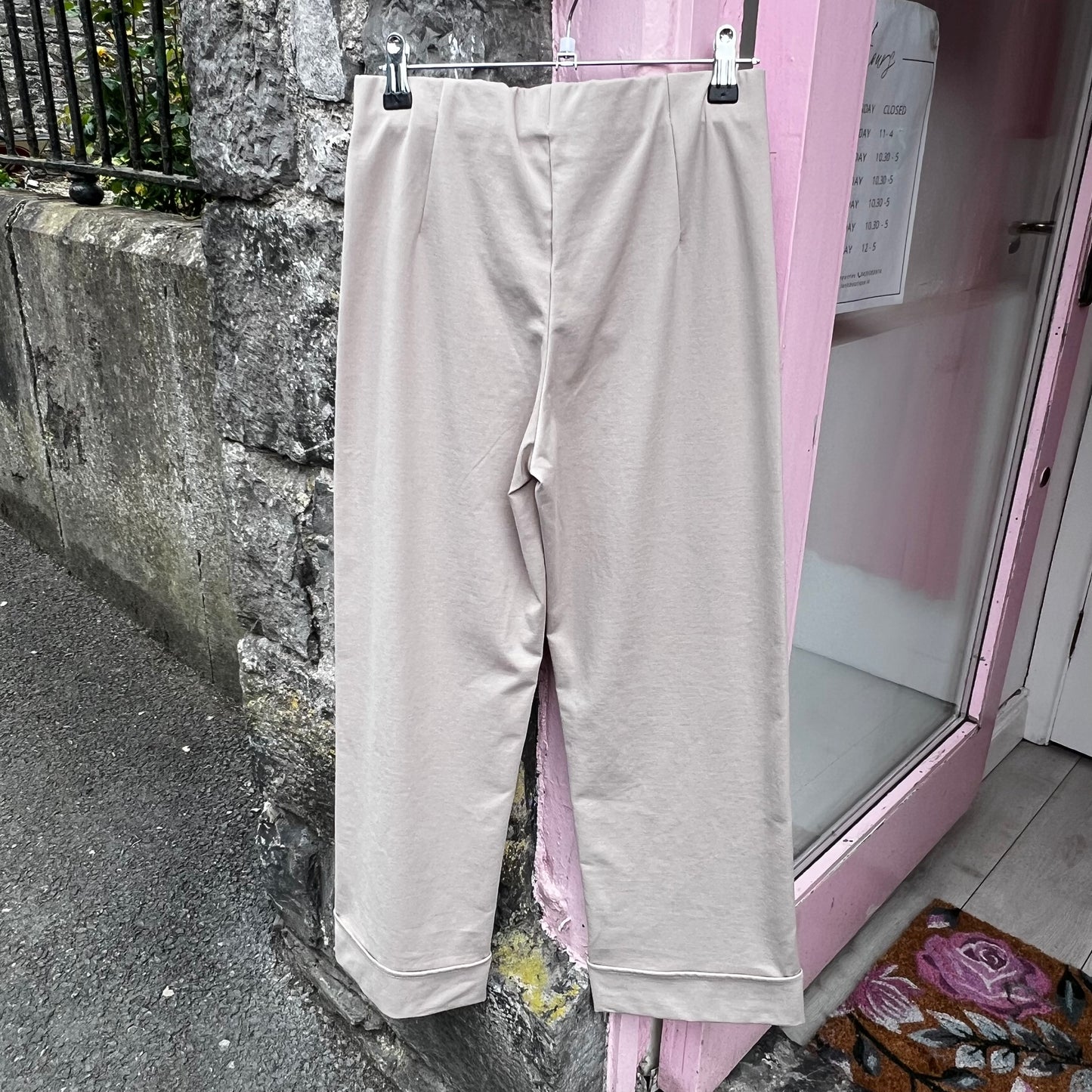 DECK 7/8 Turn-Up Trousers Taupe