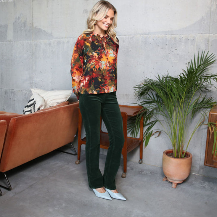 Rant & Rave Forest Green Cords (Regular Fit)