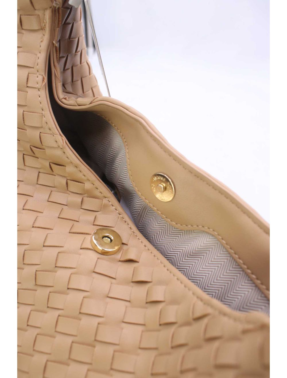 Braided Shoulder Bag Camel