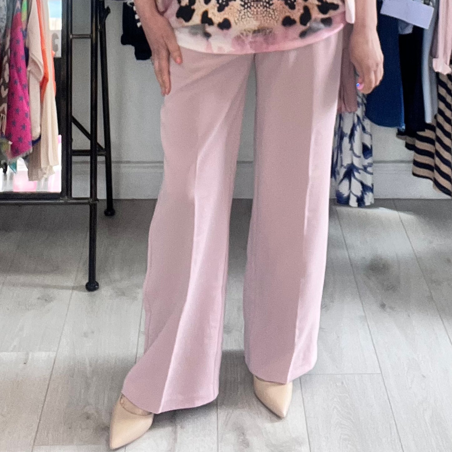 Daphne Dusty Pink Straight Leg Trousers