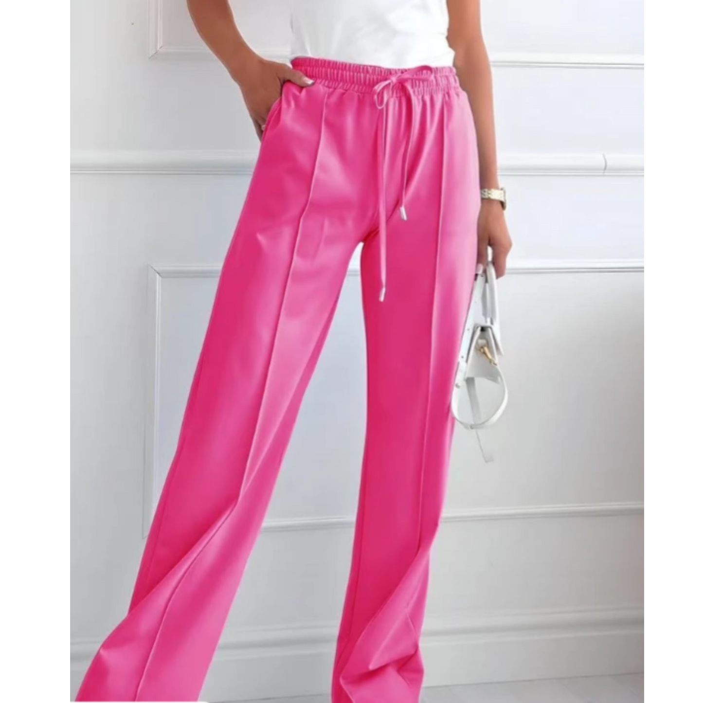Jackie Elasticated Drawstring Bottoms (4 Colours)