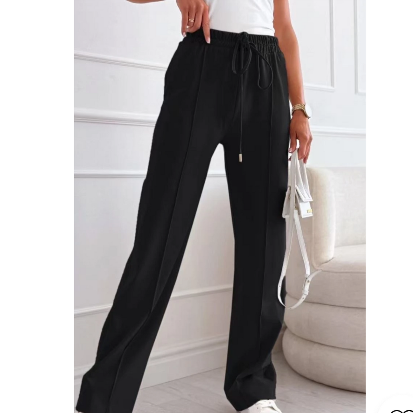 Jackie Elasticated Drawstring Bottoms (4 Colours)