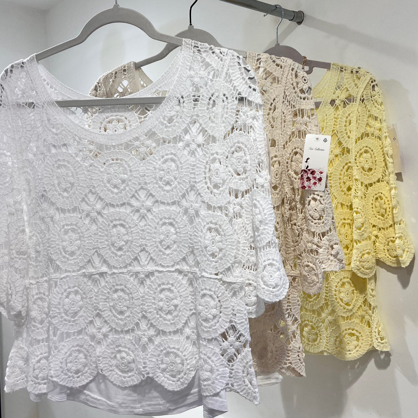 Zelda Crochet/Vest Top White