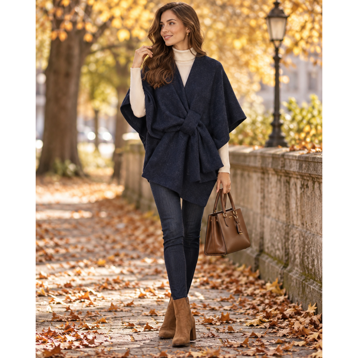 Navy Cape/Shawl