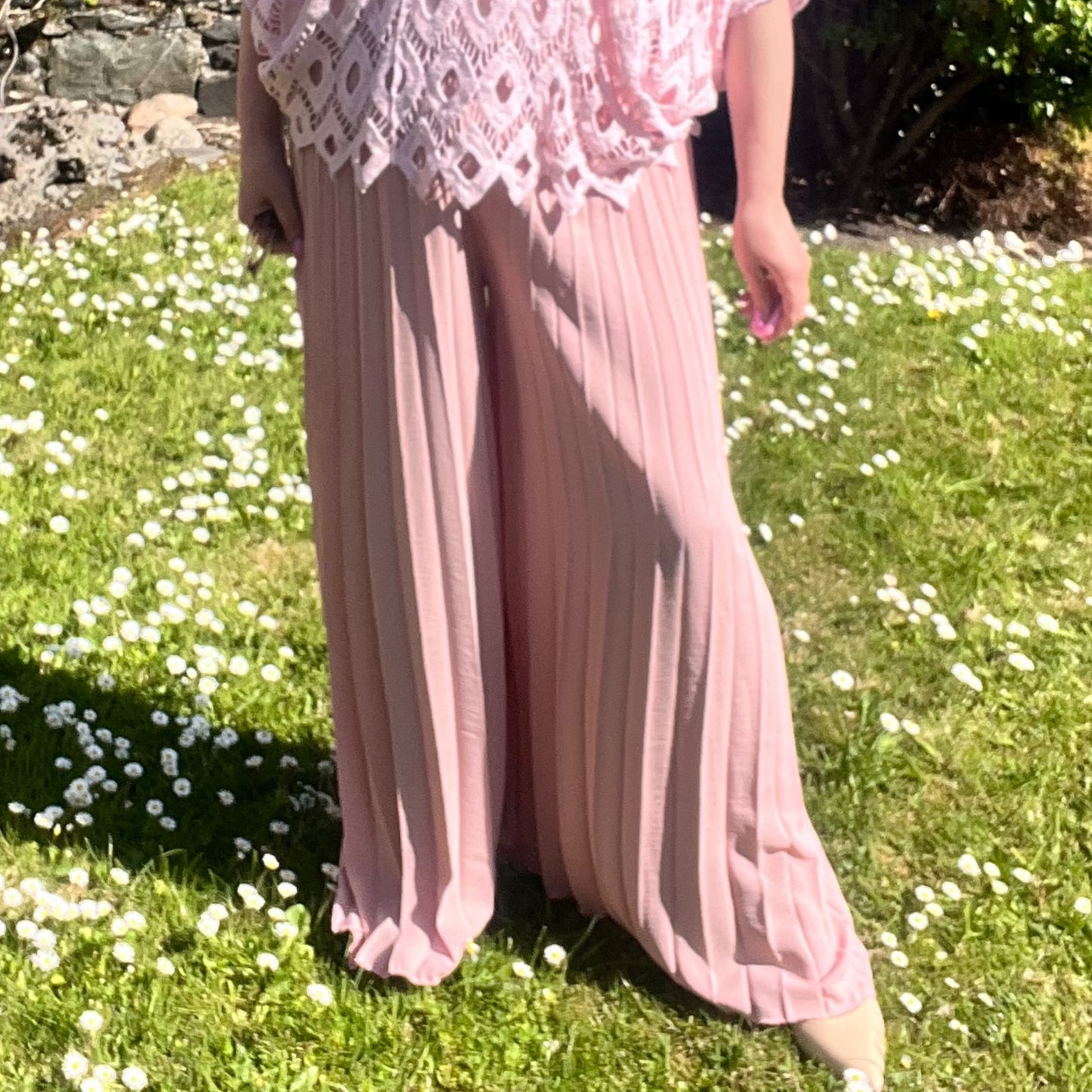 Petra Pleated Elasticated Palazzos (4Colours)