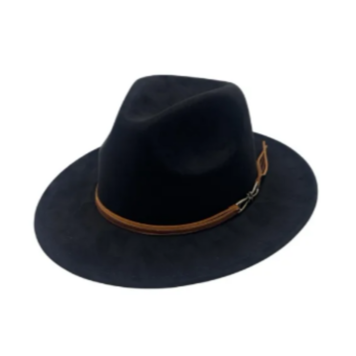 Black Fedora Buckle Trim
