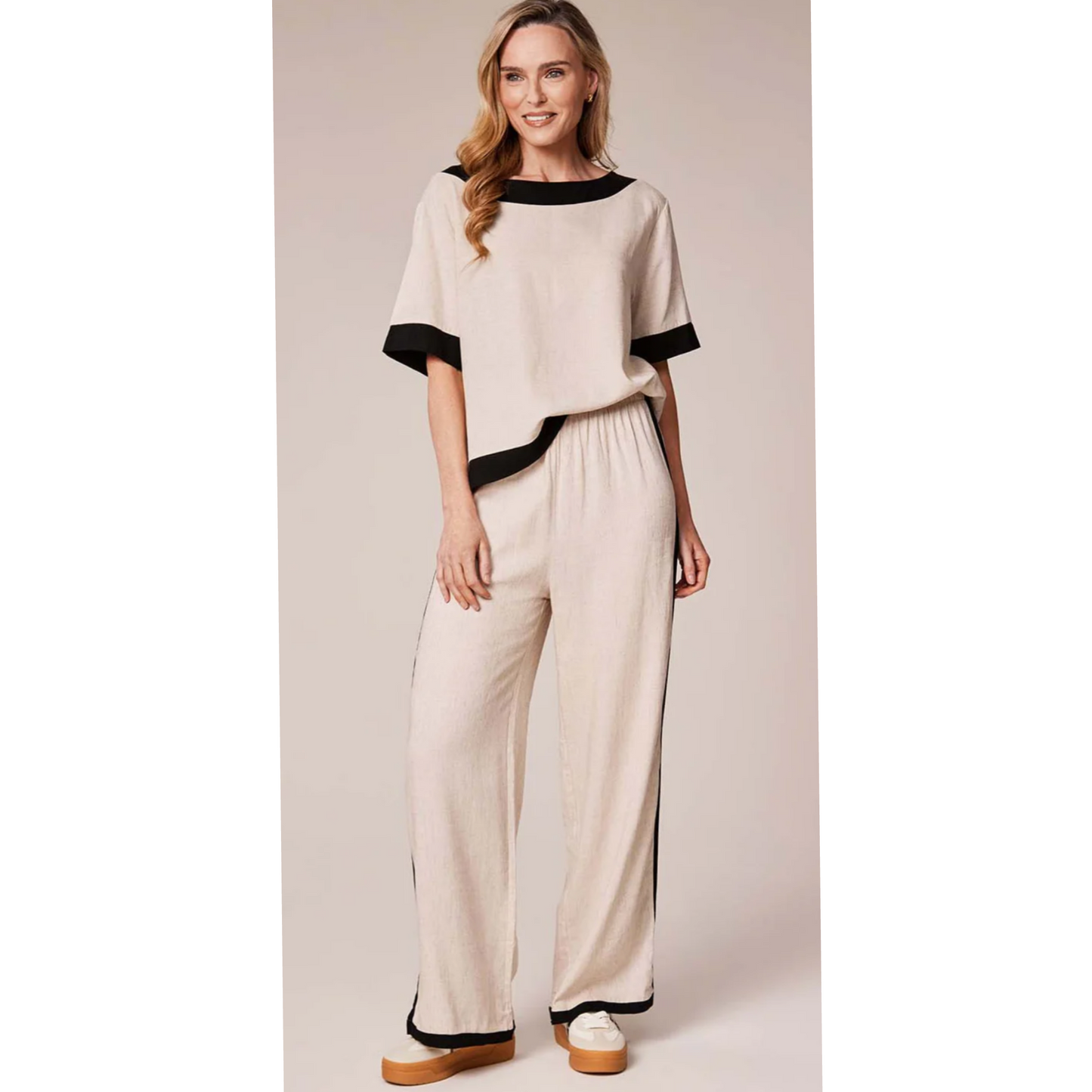 DECK Pull On Linen Trousers (2 Colours)