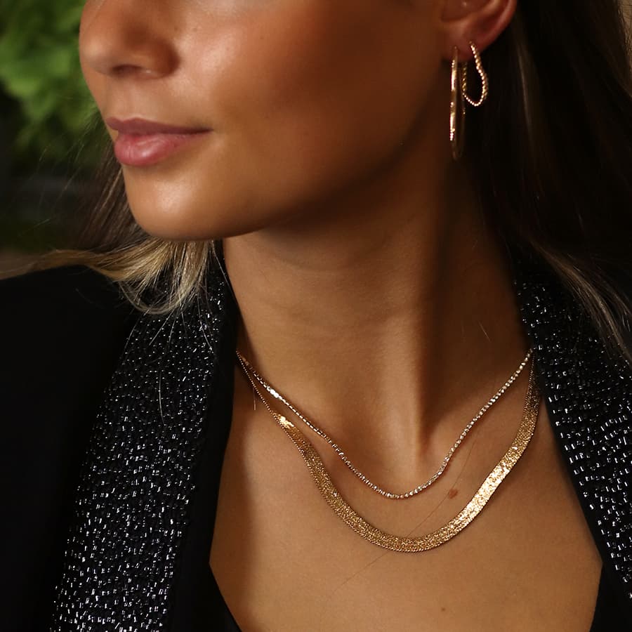 POM Gold Liquid Chain Necklace
