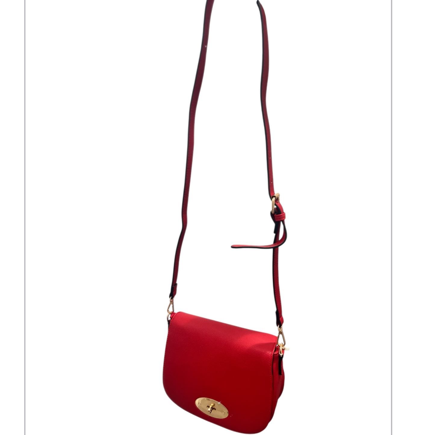 Red Leatherette Handbag/Crossbody