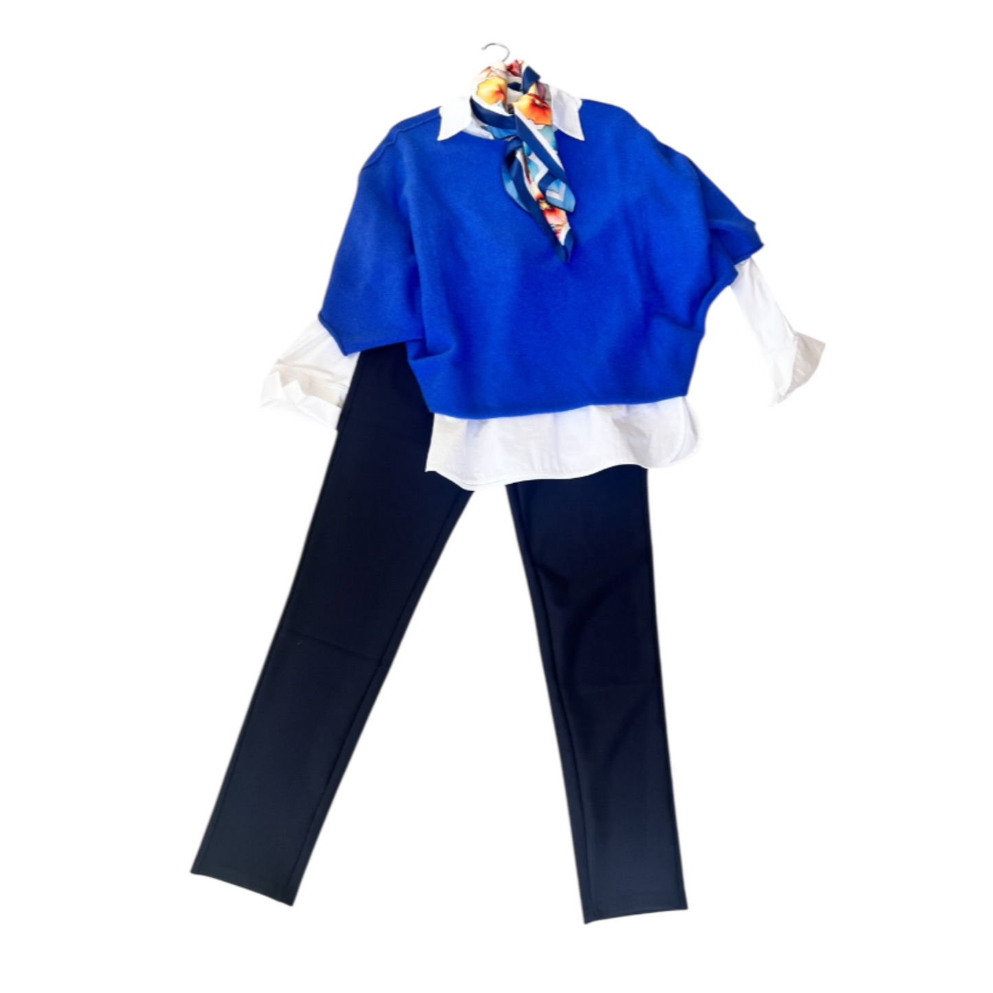 DECK By Decollage White Stretch Layering Shirt Top