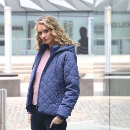 RELAX & RENEW Fia Padded Jacket Blue