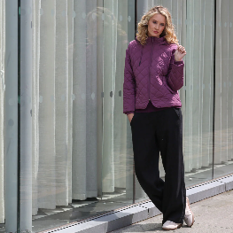 RELAX & RENEW Fia Padded Jacket Plum