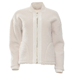 RELAX & RENEW Cream Bomber Jacket