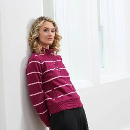 RELAX & RENEW Half Zip Jumper Grape