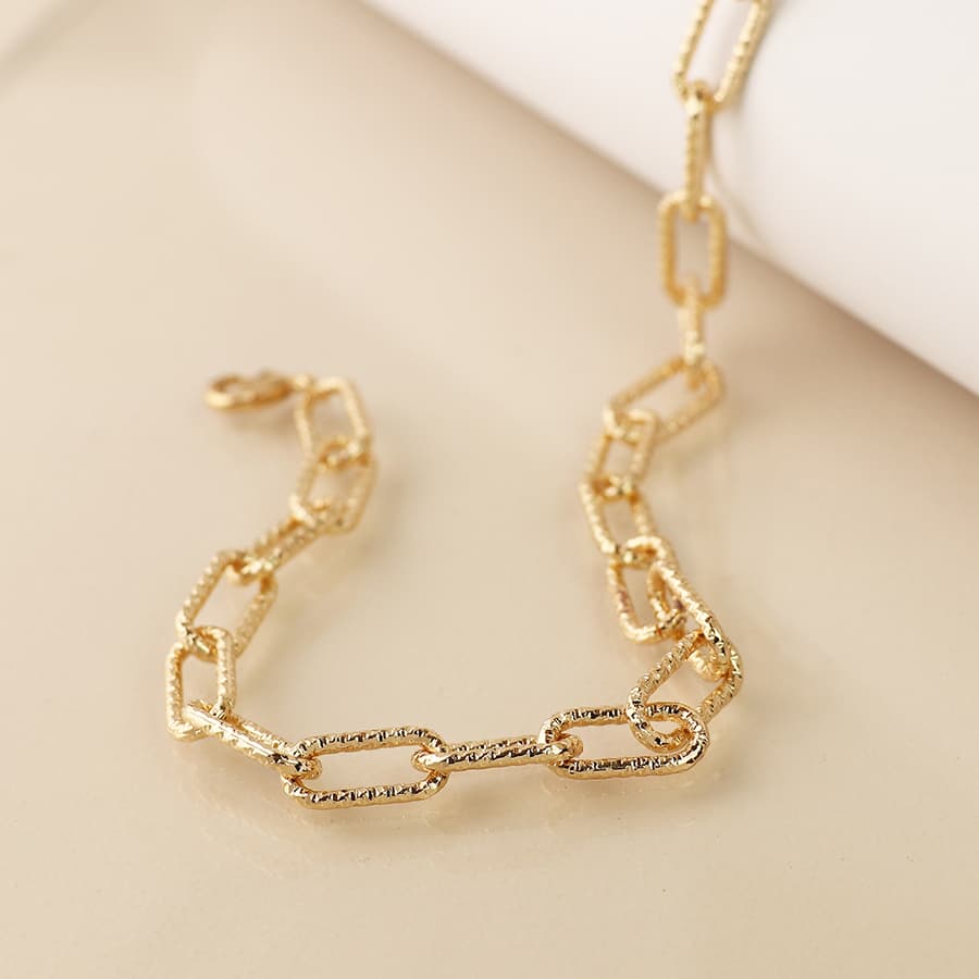 POM Golden Paperchain Link Necklace