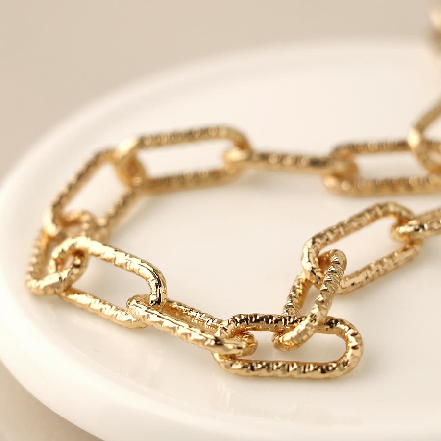 POM Golden Paperchain Link Necklace