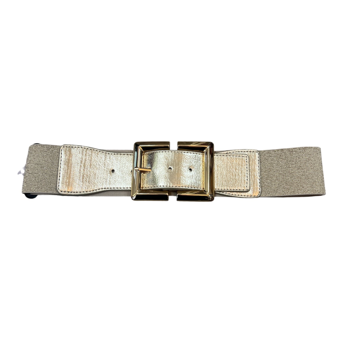 Gold Metallic Elasticated Belt