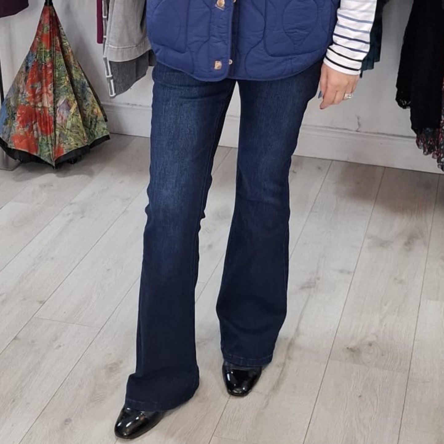 Rant & Rave Kim Flare Dark Jeans