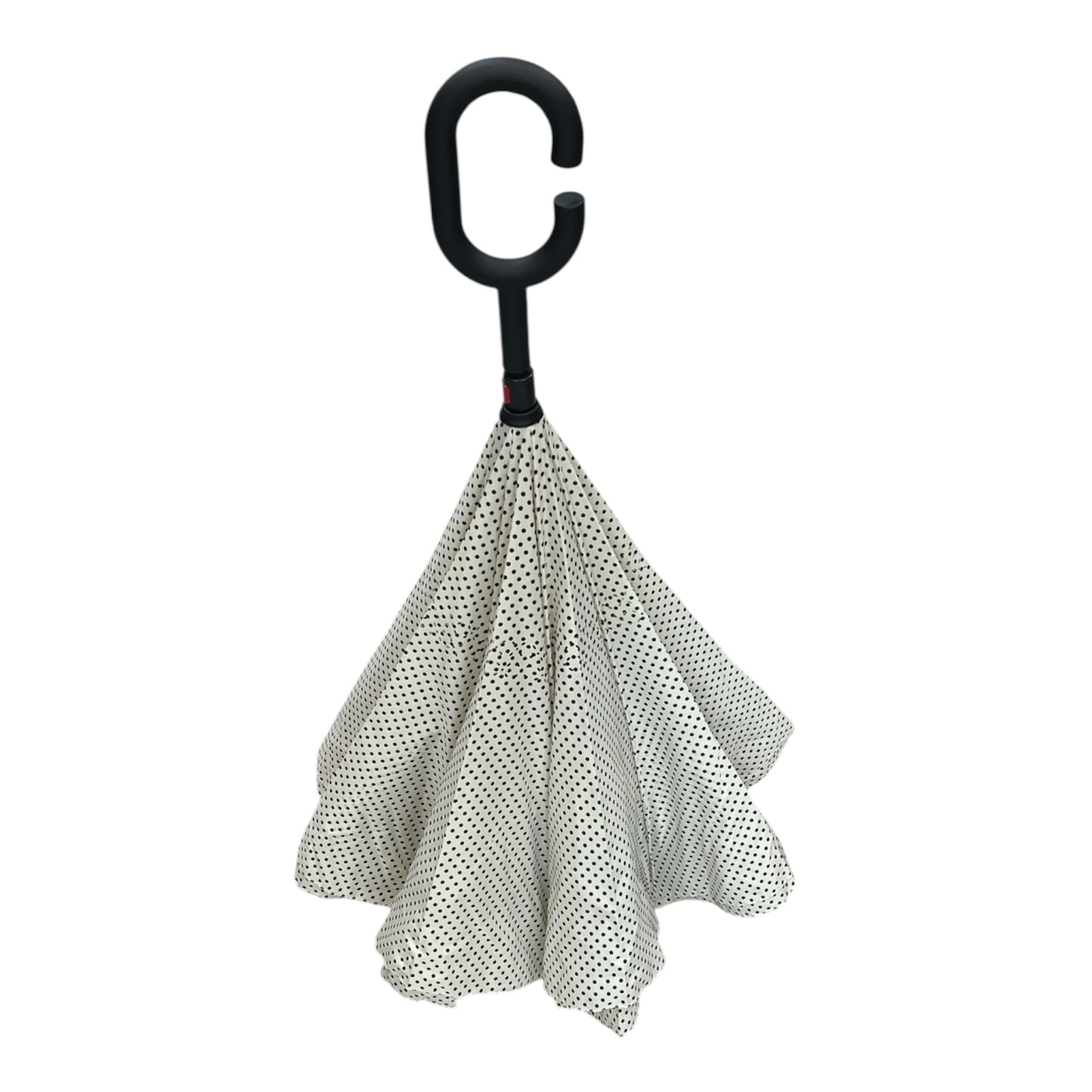 Upside Down Umbrella Polka Dot Cream & Black