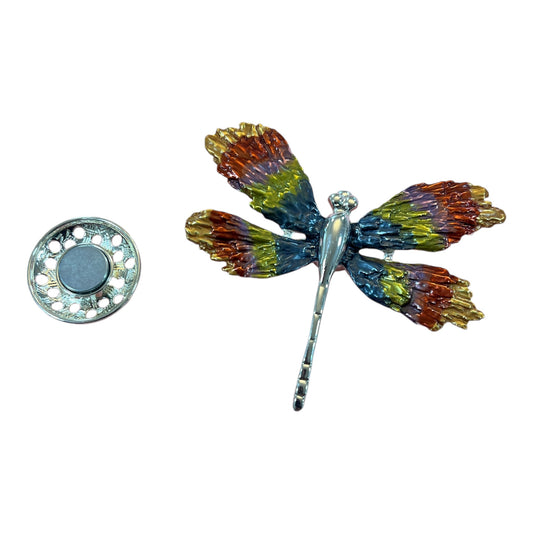 Magnetic Brooch Dragon Fly Multicoloured