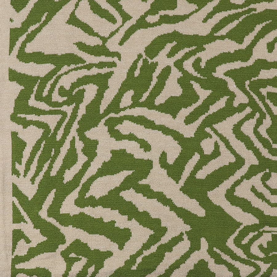 POM Green mix recycled blend animal stripe snood