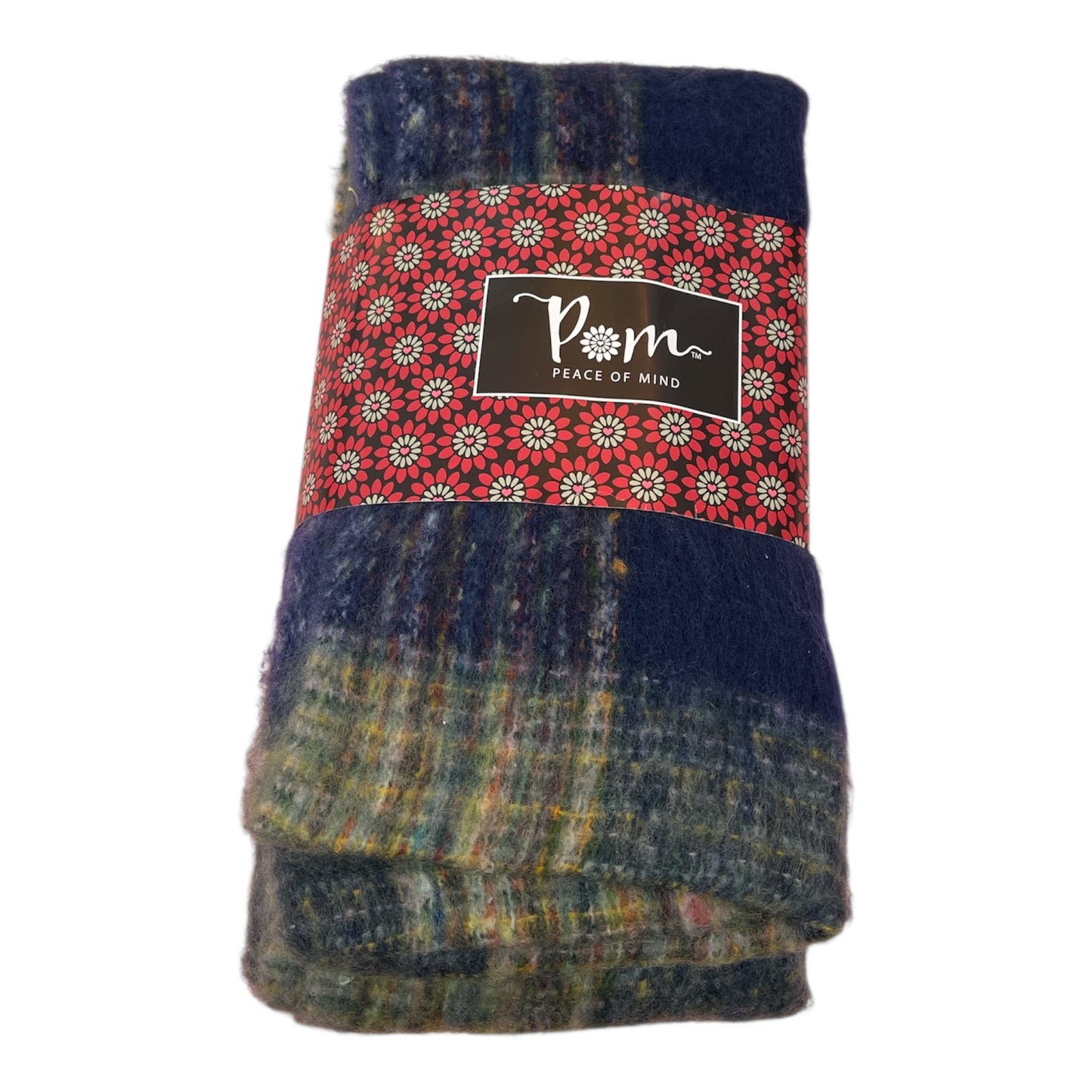 POM Check Knit Blanket Scarf (3 Colours)