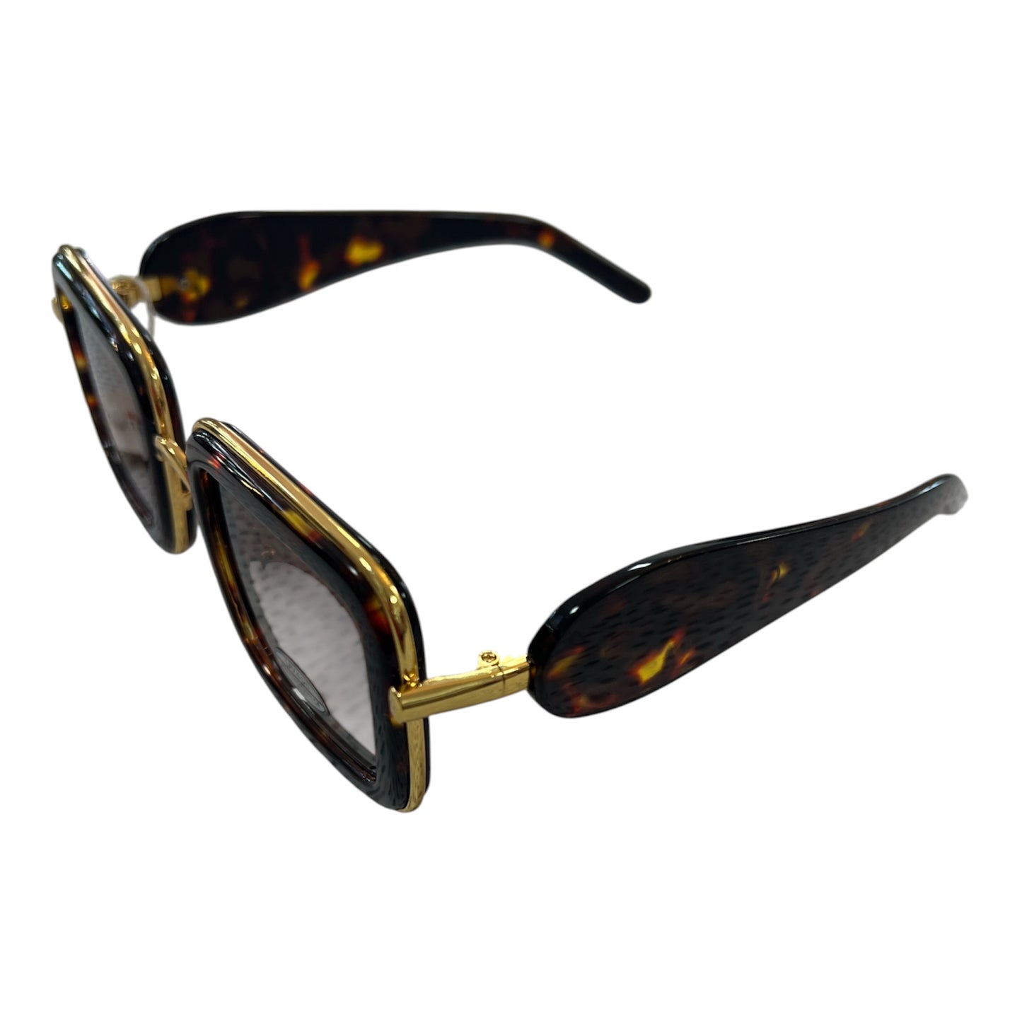 Tortoiseshell & Gold Sunglasses