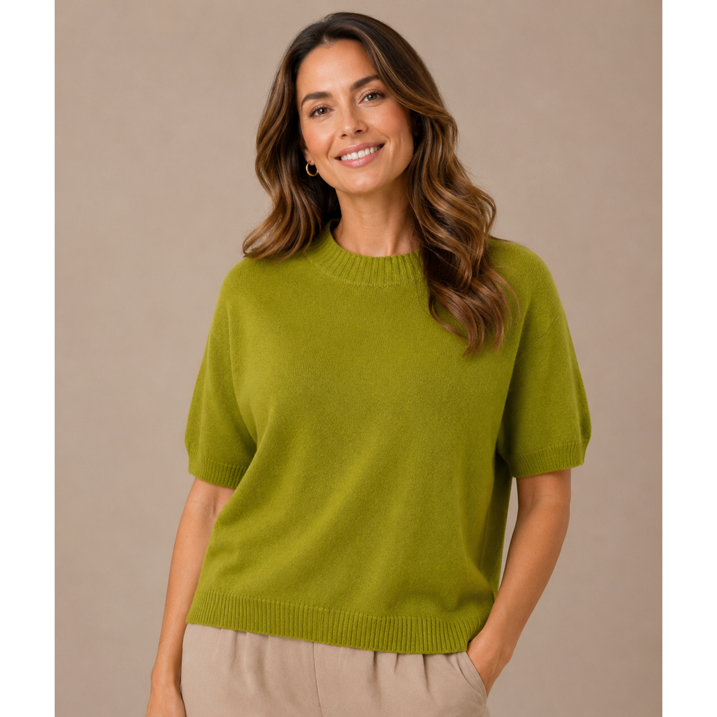 Chartreuse Green Soft Knit Jumper