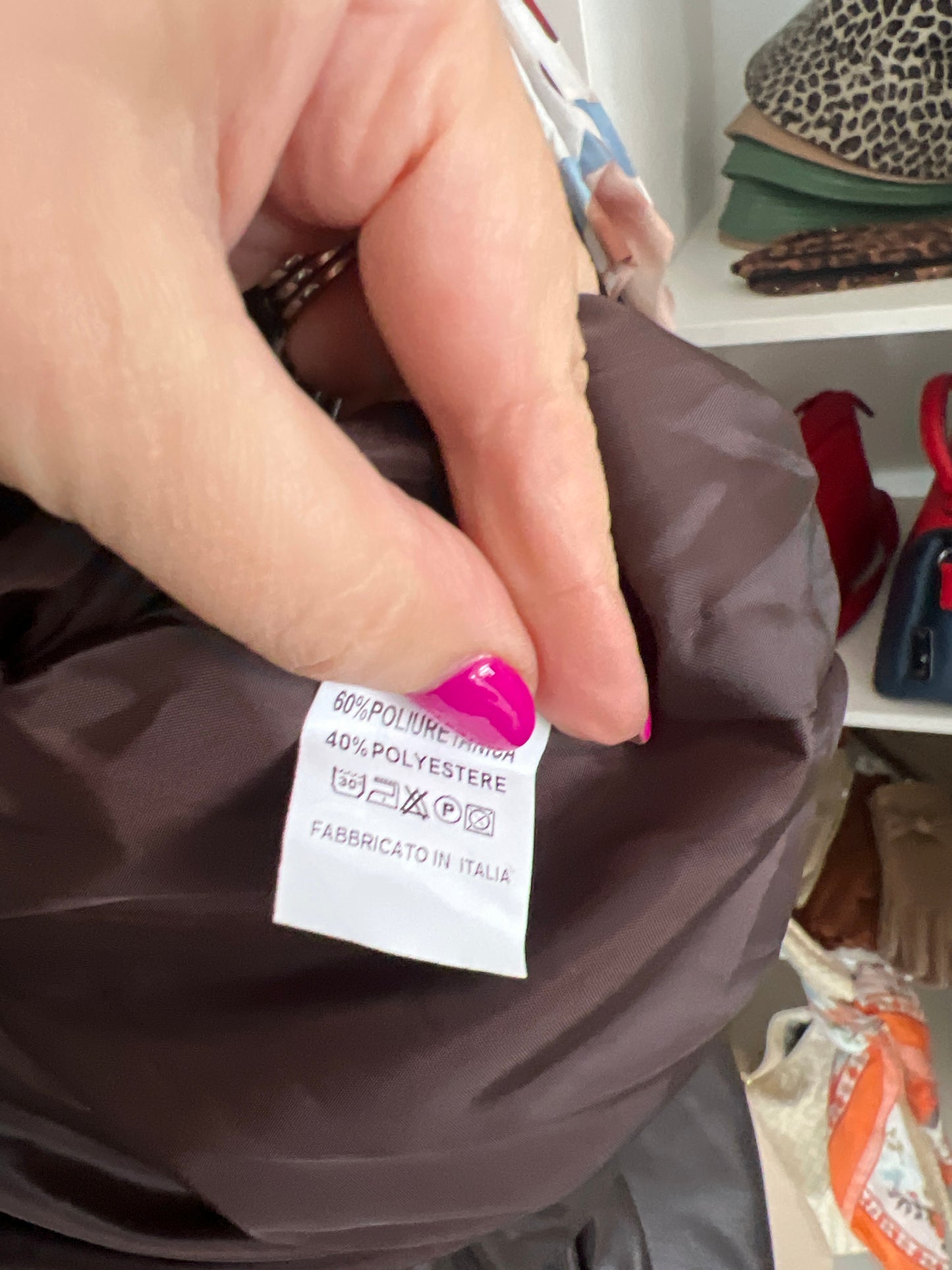 Burgandy Faux Leather Zip Jacket (8-16)