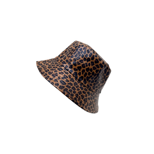 Leopard Rainhat Reversible Brown