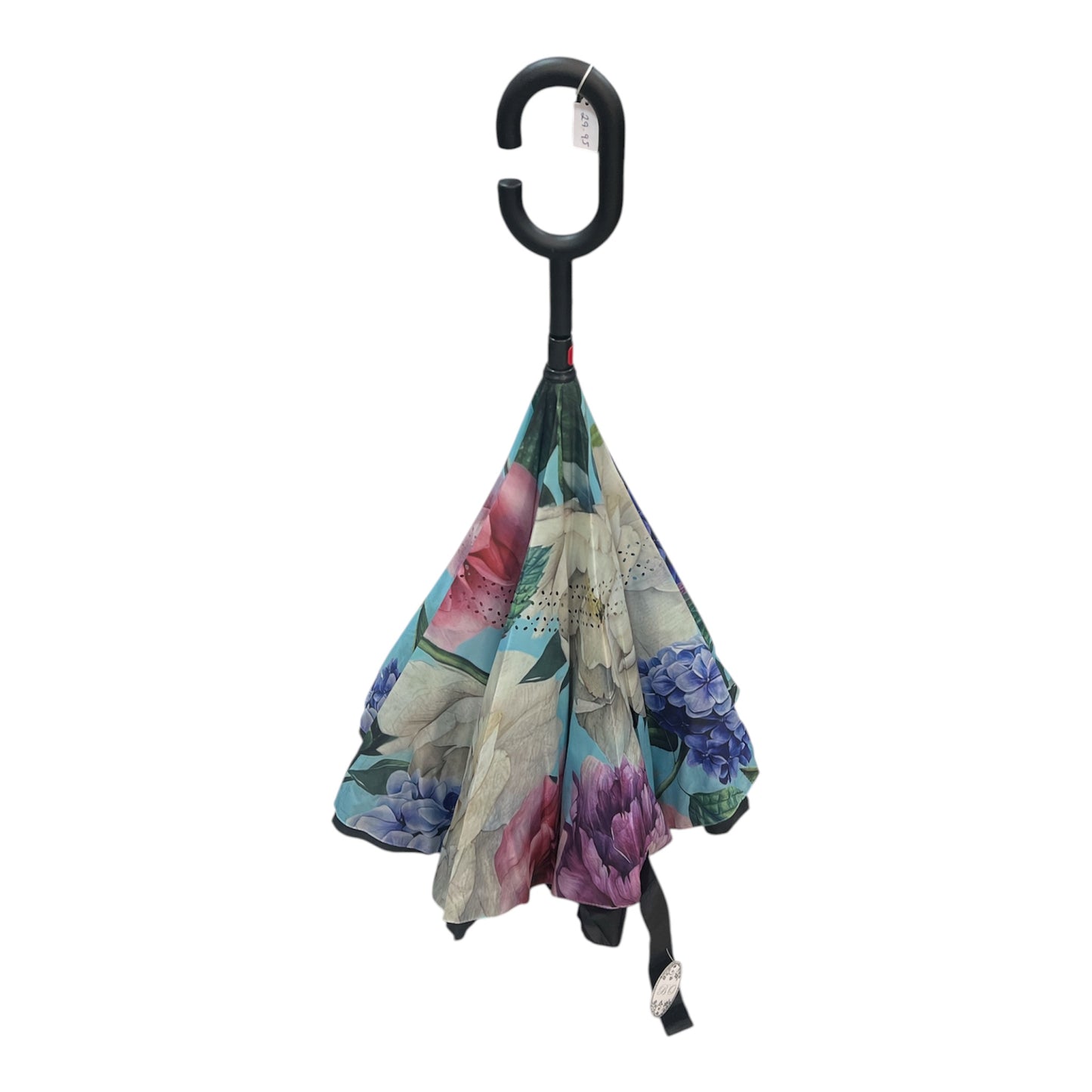 Upside Down Umbrella Mint Floral