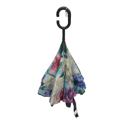 Upside Down Umbrella Mint Floral