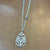 Silver Necklace Celtic Teardrop Pendant